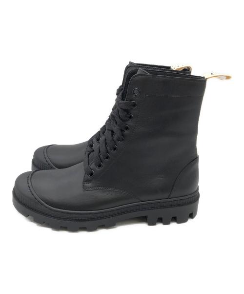 LOEWE（ロエベ）LOEWE (ロエベ) カーフスキン コンバット ブーツ ブラック サイズ:38の古着・服飾アイテム