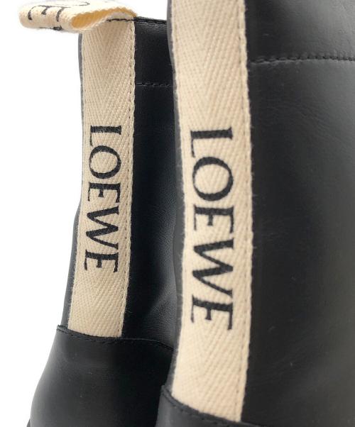 LOEWE（ロエベ）LOEWE (ロエベ) カーフスキン コンバット ブーツ ブラック サイズ:38の古着・服飾アイテム