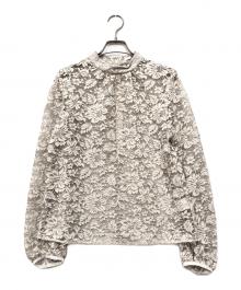 Pinky & Dianne（ピンキーアンドダイアン）の古着「コードレーススタンドブラウス」｜ホワイト