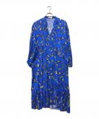 christian wijnantsクリスチャン ワイナンツ）の古着「花柄ワンピース」｜ブルー