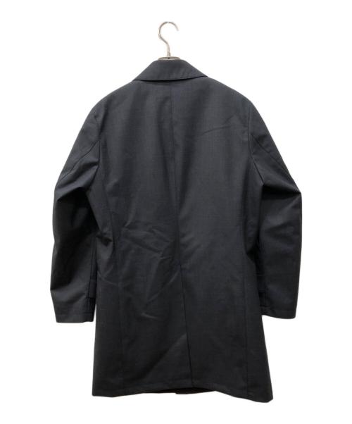 BLACK LABEL CRESTBRIDGE（ブラックレーベル クレストブリッジ）BLACK LABEL CRESTBRIDGE (ブラックレーベル クレストブリッジ) テクニカルウールシャークスキンステンカラーコート ネイビー サイズ:Mの古着・服飾アイテム