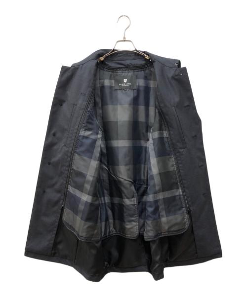 BLACK LABEL CRESTBRIDGE（ブラックレーベル クレストブリッジ）BLACK LABEL CRESTBRIDGE (ブラックレーベル クレストブリッジ) テクニカルウールシャークスキンステンカラーコート ネイビー サイズ:Mの古着・服飾アイテム