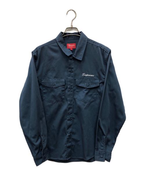 SUPREME（シュプリーム）SUPREME (シュプリーム) WASTE WORK SHIRT ネイビー サイズ:Ｓの古着・服飾アイテム