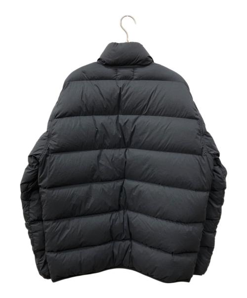 STONE ISLAND（ストーンアイランド）STONE ISLAND (ストーンアイランド) ナイロンサテン ガーメントダイ スタンドカラー ダウンジャケット ブラック サイズ:Lの古着・服飾アイテム