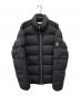 STONE ISLAND（ストーンアイランド）の古着「ナイロンサテン ガーメントダイ スタンドカラー ダウンジャケット」｜ブラック