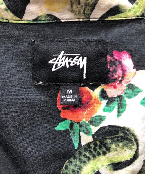 stussy（ステューシー）stussy (ステューシー) オープンカラーシャツ ブラック サイズ:Mの古着・服飾アイテム