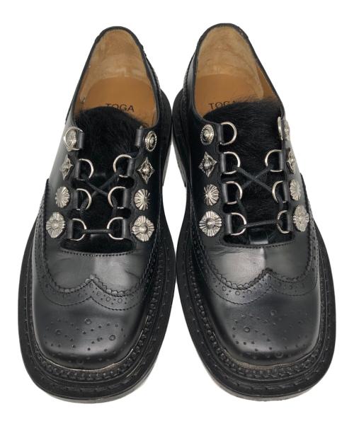TOGA VIRILIS（トーガ ビリリース）TOGA VIRILIS (トーガ ビリリース) オックスフォードシューズ ブラック サイズ:SIZE40の古着・服飾アイテム