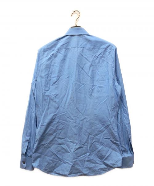 PRADA（プラダ）PRADA (プラダ) ストレッチポプリンシャツ ブルー サイズ:41/16の古着・服飾アイテム
