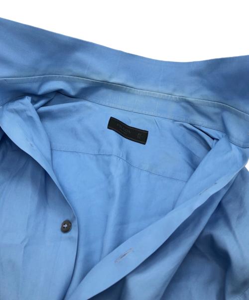 PRADA（プラダ）PRADA (プラダ) ストレッチポプリンシャツ ブルー サイズ:41/16の古着・服飾アイテム
