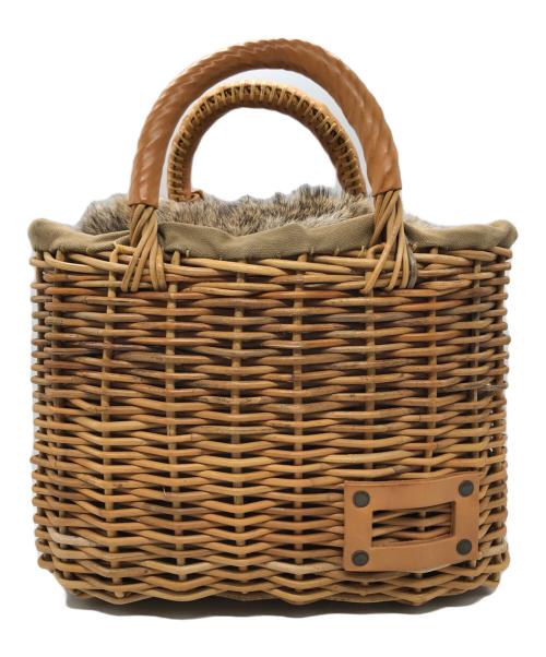 ebagos（エバゴス）ebagos (エバゴス) レザーカゴバッグ ブラウンの古着・服飾アイテム