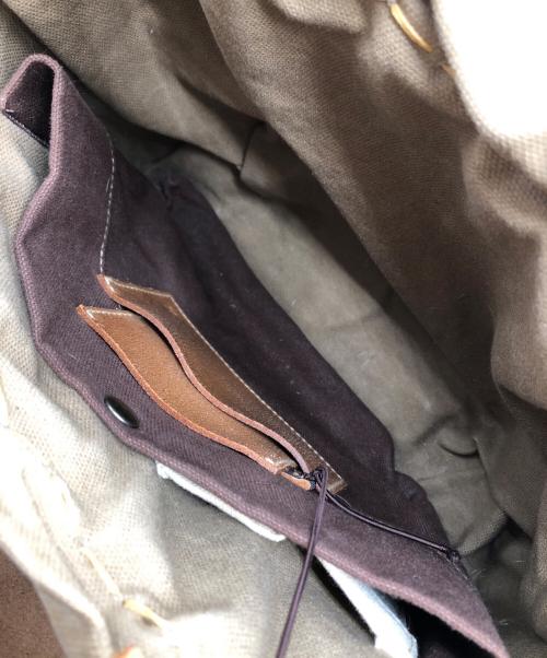 ebagos（エバゴス）ebagos (エバゴス) レザーカゴバッグ ブラウンの古着・服飾アイテム