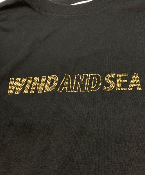 YOU AND SEA（ユーアンドシー）YOU AND SEA (ユーアンドシー) RHINESTONE TEE ブラック サイズ:XXLの古着・服飾アイテム