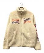 DIESELディーゼル）の古着「刺繍フリースジャケット」｜ベージュ