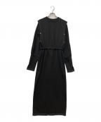 led. tokyoレッド.トーキョー）の古着「SIDE SLIT COLOR INNER OP」｜ブラック