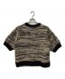 CLANE (クラネ) DOT LINE HALF SLEEVE KNIT CARDIGAN ベージュ×ブラック サイズ:1：12000円