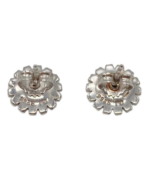 Georg Jensen（ジョージジェンセン）Georg Jensen (ジョージジェンセン) 花形ピアス ホワイト サイズ:下記参照の古着・服飾アイテム