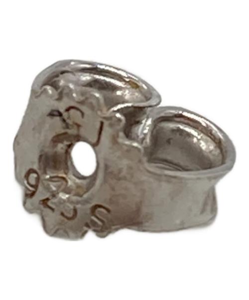 Georg Jensen（ジョージジェンセン）Georg Jensen (ジョージジェンセン) 花形ピアス ホワイト サイズ:下記参照の古着・服飾アイテム