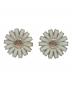 Georg Jensen (ジョージジェンセン) 花形ピアス ホワイト サイズ:下記参照：12000円