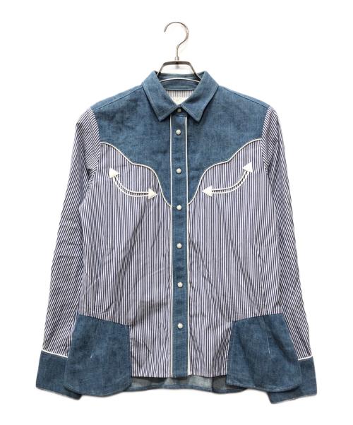 sacai（サカイ）sacai (サカイ) ウエスタンシャツ インディゴ サイズ:2の古着・服飾アイテム