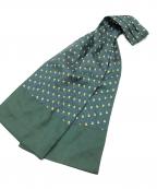 HERMESエルメス）の古着「総柄シルクスカーフ」｜グリーン