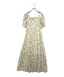 FRAY ID（フレイ アイディー）の古着「フルーツプリント2wayオフショルワンピース」｜ホワイト