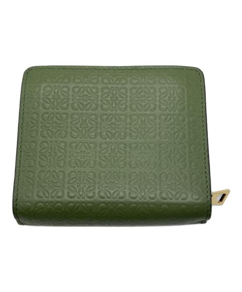 LOEWE（ロエベ）LOEWE (ロエベ) ラウンドファスナー財布 黄緑 サイズ:下記参照の古着・服飾アイテム