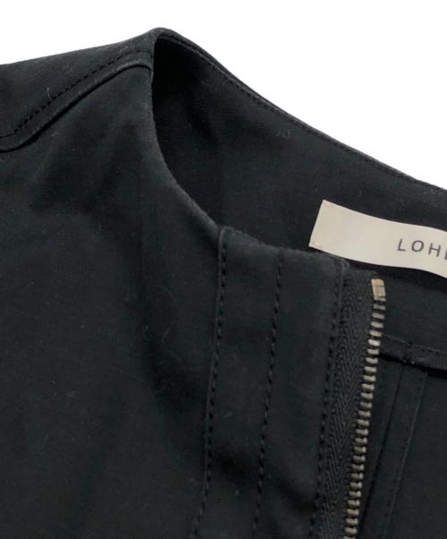 LOHEN（ローヘン）LOHEN (ローヘン) フロントZIPフォルムロングワンピ ブラック サイズ:Fの古着・服飾アイテム