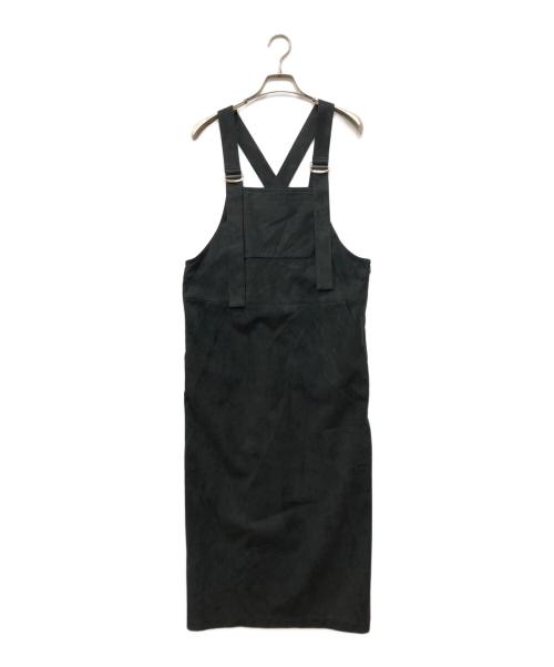LOHEN（ローヘン）LOHEN (ローヘン) エコスウェードジャンスカ ブラック サイズ:38の古着・服飾アイテム