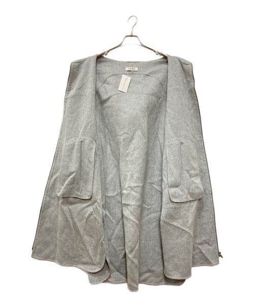 'S Max Mara（エスマックスマーラ）'S Max Mara (エスマックスマーラ) FELPI フェルピ レディース ピュア ヴァージンウール ダブルフェイス フーデッド パーカー ロングコート グレー サイズ:42の古着・服飾アイテム