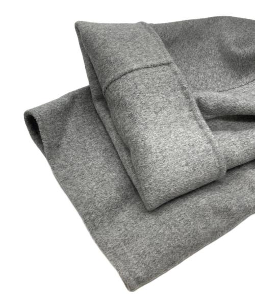 'S Max Mara（エスマックスマーラ）'S Max Mara (エスマックスマーラ) FELPI フェルピ レディース ピュア ヴァージンウール ダブルフェイス フーデッド パーカー ロングコート グレー サイズ:42の古着・服飾アイテム