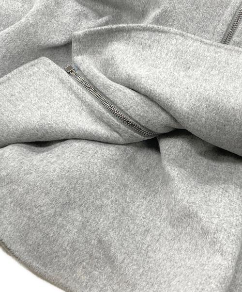 'S Max Mara（エスマックスマーラ）'S Max Mara (エスマックスマーラ) FELPI フェルピ レディース ピュア ヴァージンウール ダブルフェイス フーデッド パーカー ロングコート グレー サイズ:42の古着・服飾アイテム