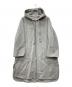 'S Max Mara（エスマックスマーラ）の古着「FELPI フェルピ レディース ピュア ヴァージンウール ダブルフェイス フーデッド パーカー ロングコート」｜グレー