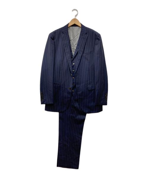 BLACK LABEL CRESTBRIDGE（ブラックレーベル クレストブリッジ）BLACK LABEL CRESTBRIDGE (ブラックレーベル クレストブリッジ) 3ピーススーツ ネイビー サイズ:40Rの古着・服飾アイテム