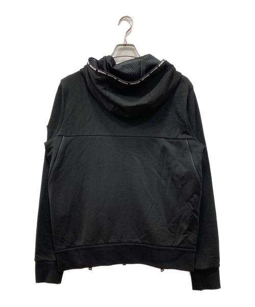 MONCLER（モンクレール）MONCLER (モンクレール) Maglia Cardigan ロゴワッペンジップアップ フーディ ブラック サイズ:Mの古着・服飾アイテム