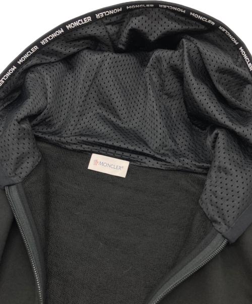 MONCLER（モンクレール）MONCLER (モンクレール) Maglia Cardigan ロゴワッペンジップアップ フーディ ブラック サイズ:Mの古着・服飾アイテム