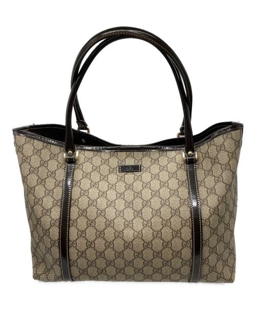 GUCCI（グッチ）GUCCI (グッチ) GGスプリームキャンバストートバッグ ベージュの古着・服飾アイテム