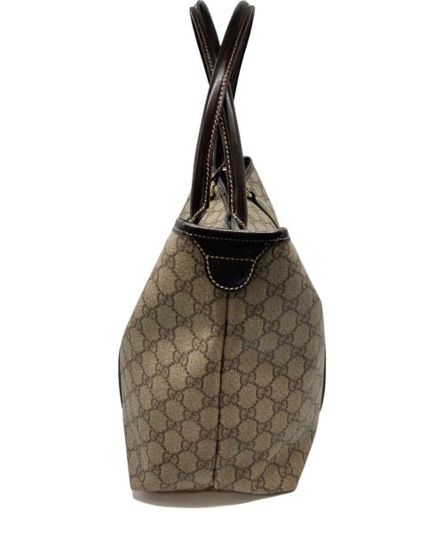GUCCI（グッチ）GUCCI (グッチ) GGスプリームキャンバストートバッグ ベージュの古着・服飾アイテム