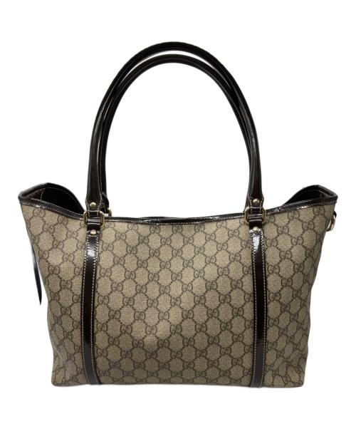GUCCI（グッチ）GUCCI (グッチ) GGスプリームキャンバストートバッグ ベージュの古着・服飾アイテム