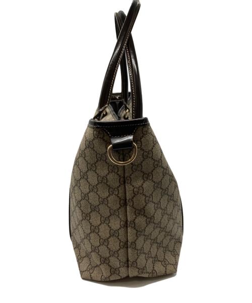 GUCCI（グッチ）GUCCI (グッチ) GGスプリームキャンバストートバッグ ベージュの古着・服飾アイテム