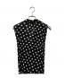PLEATS PLEASE (プリーツプリーズ) ドットパターンノースリーブブラウス ブラック サイズ:3：18000円
