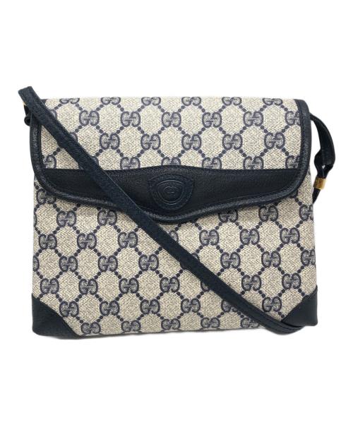 GUCCI（グッチ）GUCCI (グッチ) ショルダーバッグ ベージュ×ネイビー サイズ:下記参照の古着・服飾アイテム