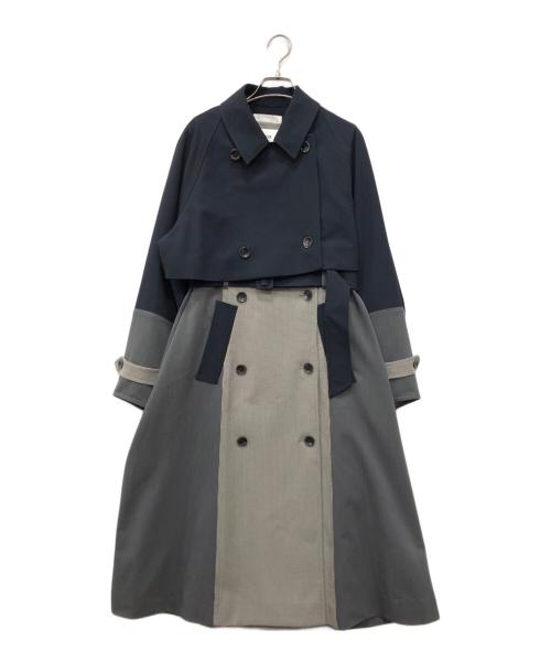furfur（ファーファー）FURFUR (ファーファー) 3WAYトレンチコート ネイビー サイズ:Fの古着・服飾アイテム