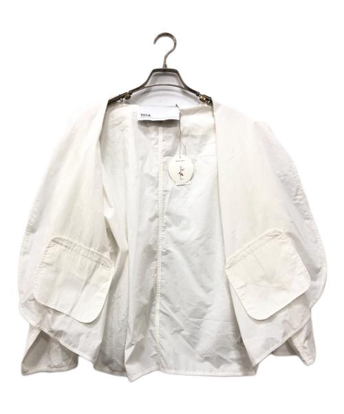 ticca（ティッカ）TICCA (ティッカ) ハーフシャツジャケット ホワイト サイズ:Fの古着・服飾アイテム