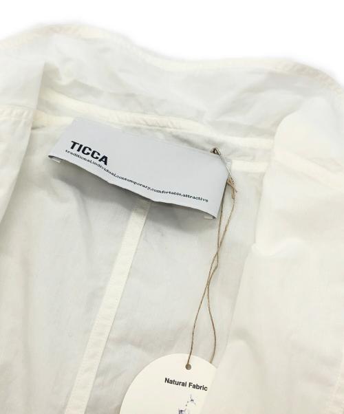 ticca（ティッカ）TICCA (ティッカ) ハーフシャツジャケット ホワイト サイズ:Fの古着・服飾アイテム