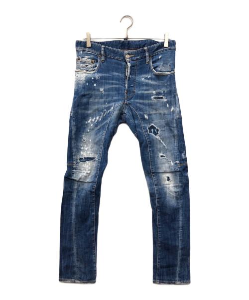 DSQUARED2（ディースクエアード）DSQUARED2 (ディースクエアード) TIDY BIKER JEAN インディゴ サイズ:42の古着・服飾アイテム