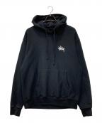 stussyステューシー）の古着「プルオーバーパーカー」｜ブラック