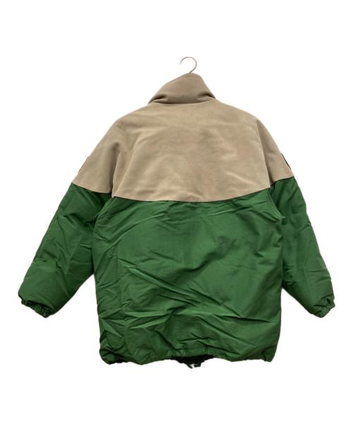 BEAMS PLUS（ビームスプラス）BEAMS PLUS (ビームスプラス) Clarks Originals (クラークス オリジナルズ) Leather Capshoulder Down Jacket グリーン サイズ:Sの古着・服飾アイテム