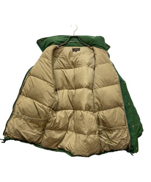 BEAMS PLUS（ビームスプラス）BEAMS PLUS (ビームスプラス) Clarks Originals (クラークス オリジナルズ) Leather Capshoulder Down Jacket グリーン サイズ:Sの古着・服飾アイテム