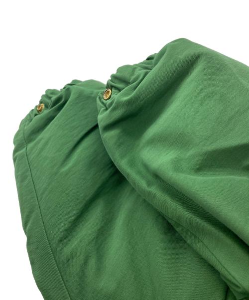 BEAMS PLUS（ビームスプラス）BEAMS PLUS (ビームスプラス) Clarks Originals (クラークス オリジナルズ) Leather Capshoulder Down Jacket グリーン サイズ:Sの古着・服飾アイテム