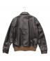 BEAMS PLUS (ビームスプラス) ミリタリーレザーブルゾン ブラウン サイズ:M：25000円